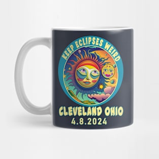 CLEVELAND OHIO KEEP ECLIPSES WEIRD SOLAR ECLIPSE APRIL 2024 Mug